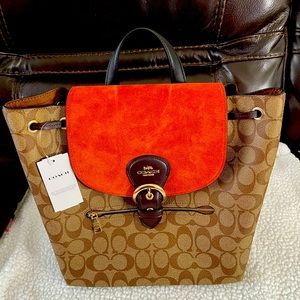 coach back pack signature  brand new with tags